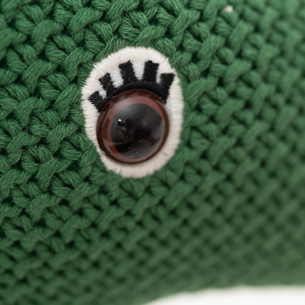Miniatura: Peluche de algodón Dinosaurio - Verde y Amarillo