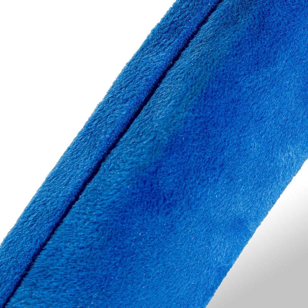 Miniatura: Espejo Cloud de terciopelo - Azul - 68x90 cm