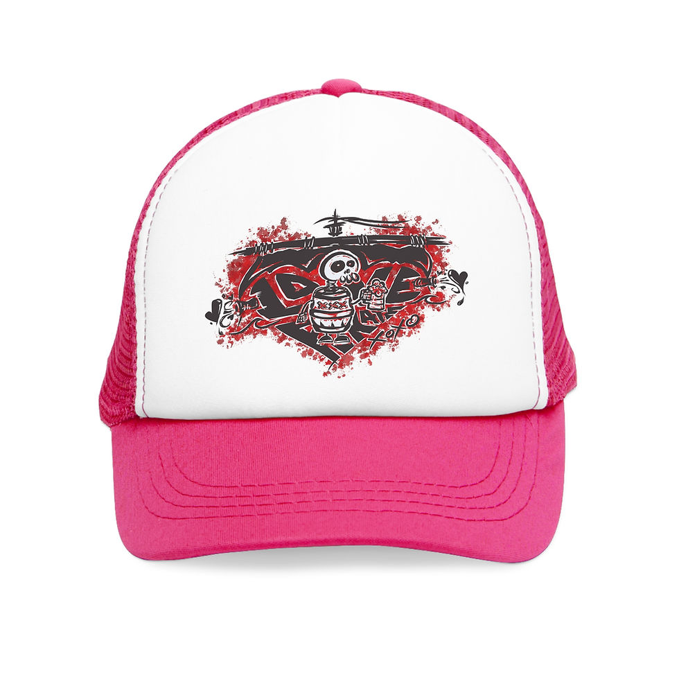 Thumbnail: Mesh Cap Rum Love Pirate Hat, Caribbean, Beach Lover, Nautical Cap, Captain Ship