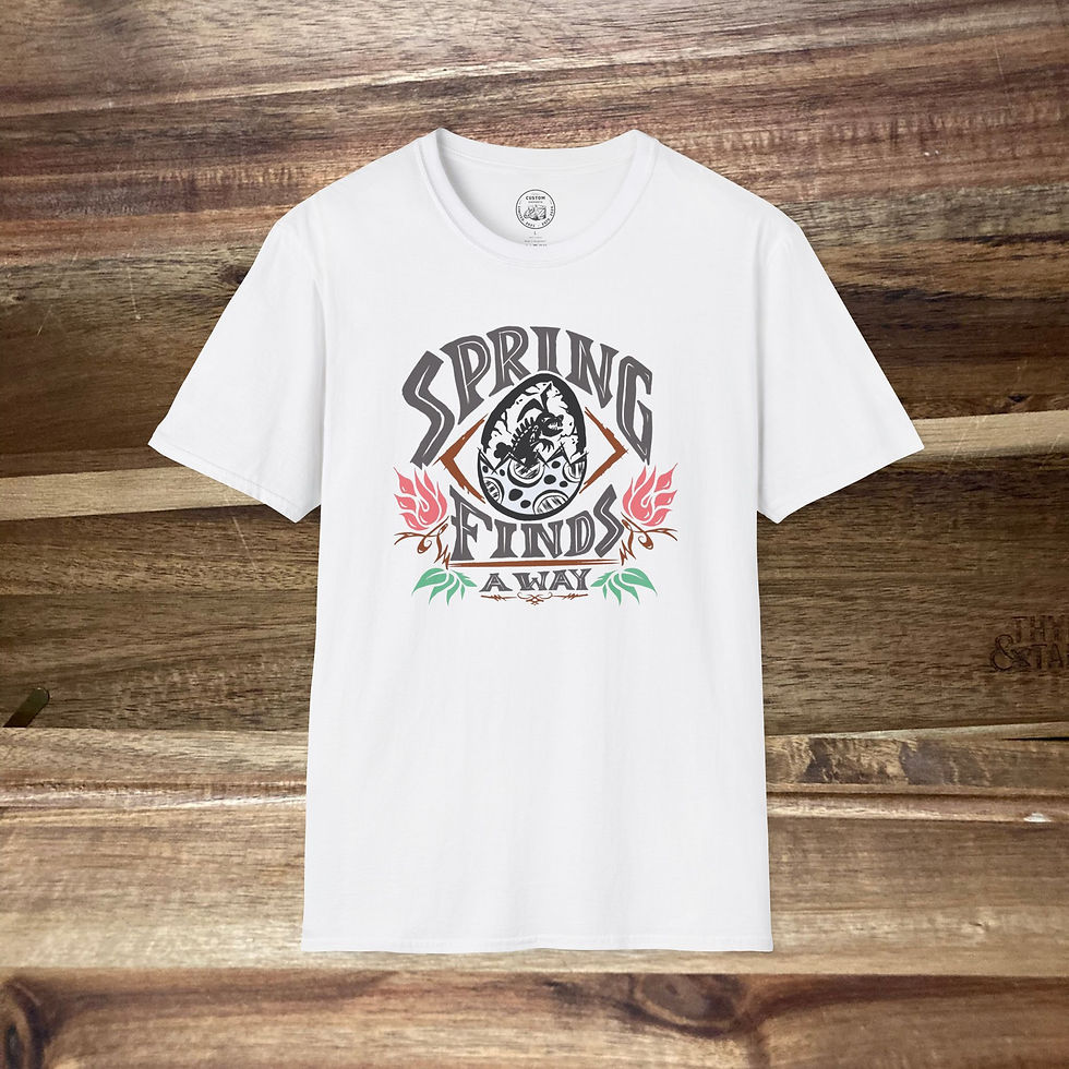 Thumbnail: Jurassic Easter Bunny T-Shirt - Spring Finds a Way Tee, Eggcellent Shirt, Fossil