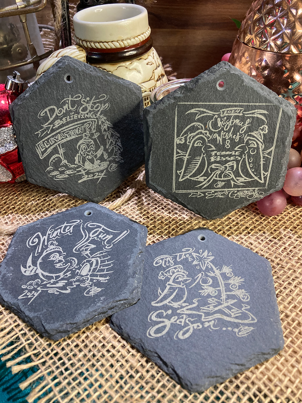 Thumbnail: Customizable Slate Ornament 