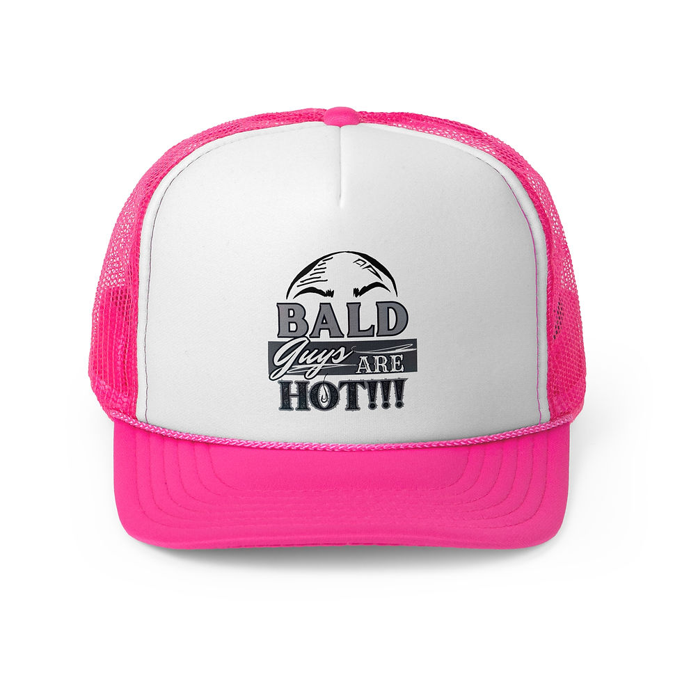Thumbnail: Bald Guys Are Hot Trucker Cap, Funny Gift for Her Bald Men, Stylish Dad Headwear