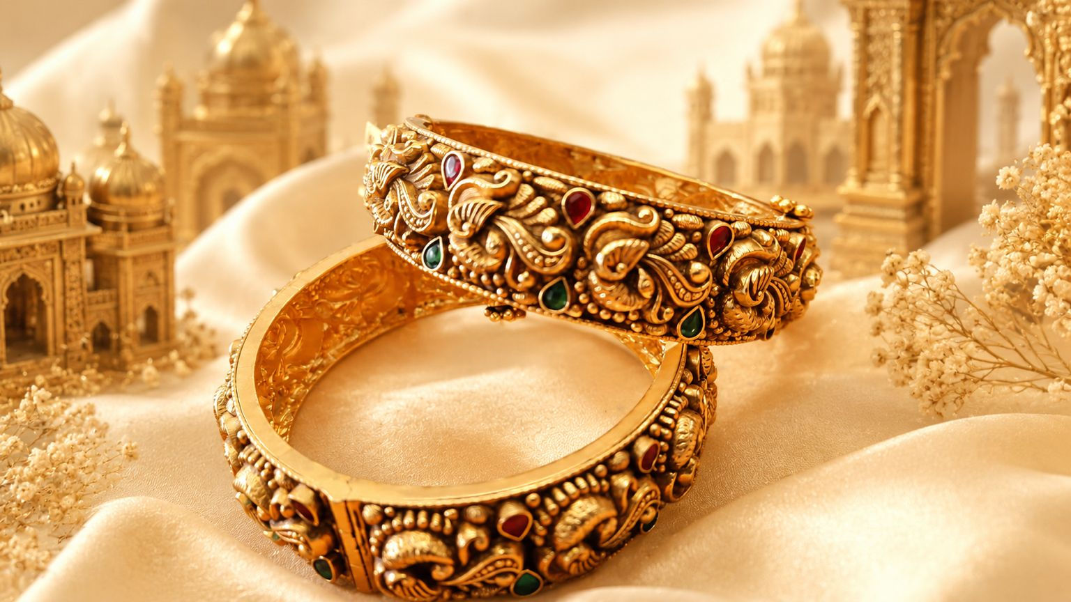 Mayurika Temple Bangles