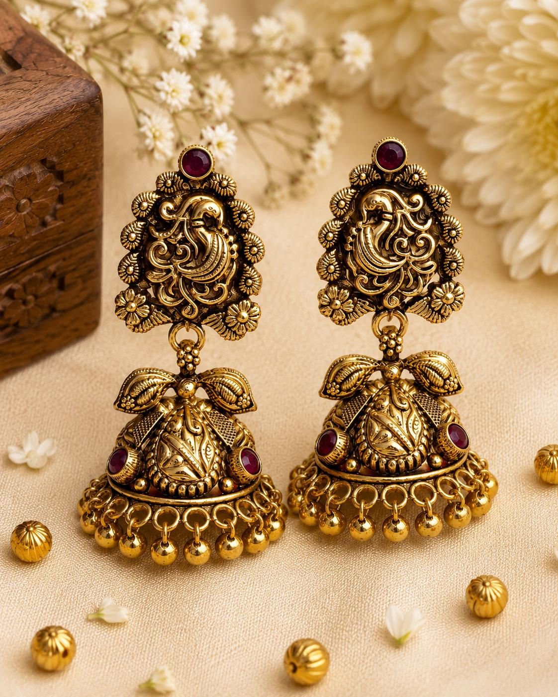Mayura Vinayak Jhumkis