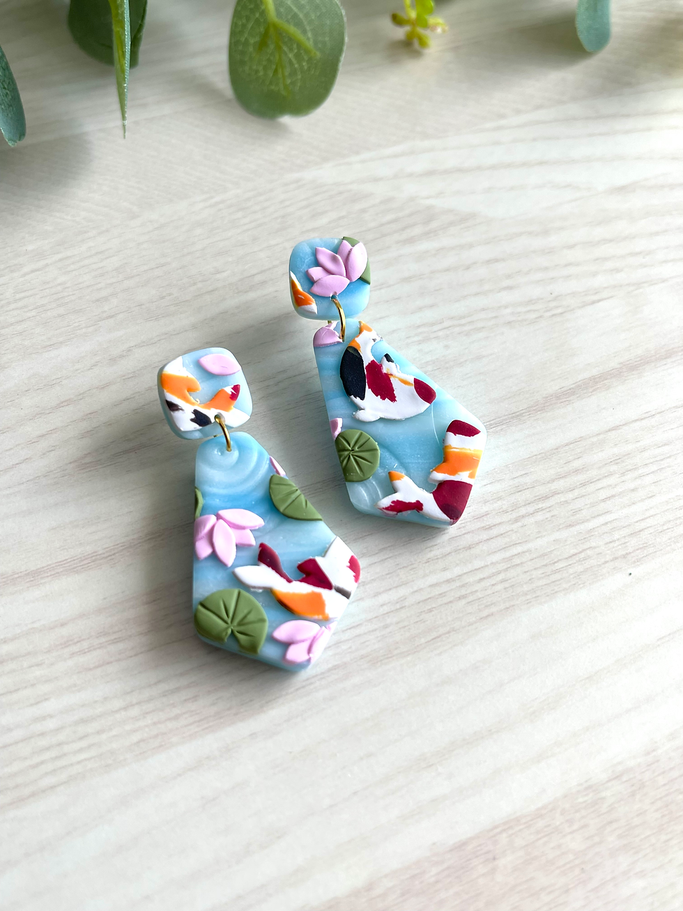 Thumbnail: Koi pond earrings 