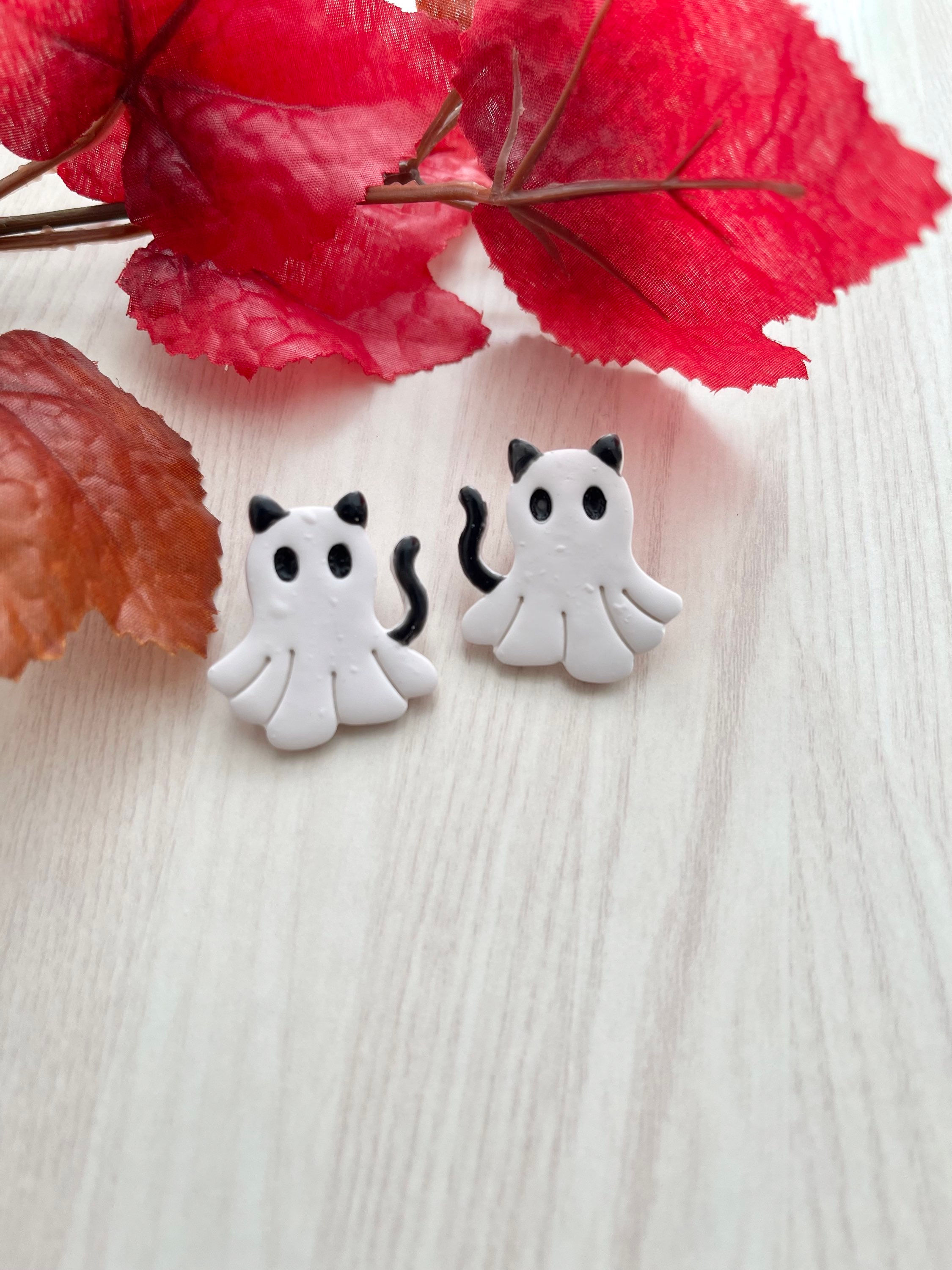 Ghost cat pins