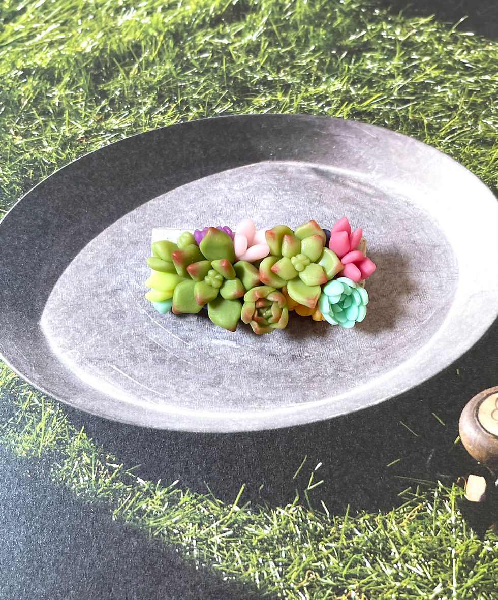 Thumbnail: Colourful succulent brooches