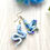 Thumbnail: Hydrangea snake earrings