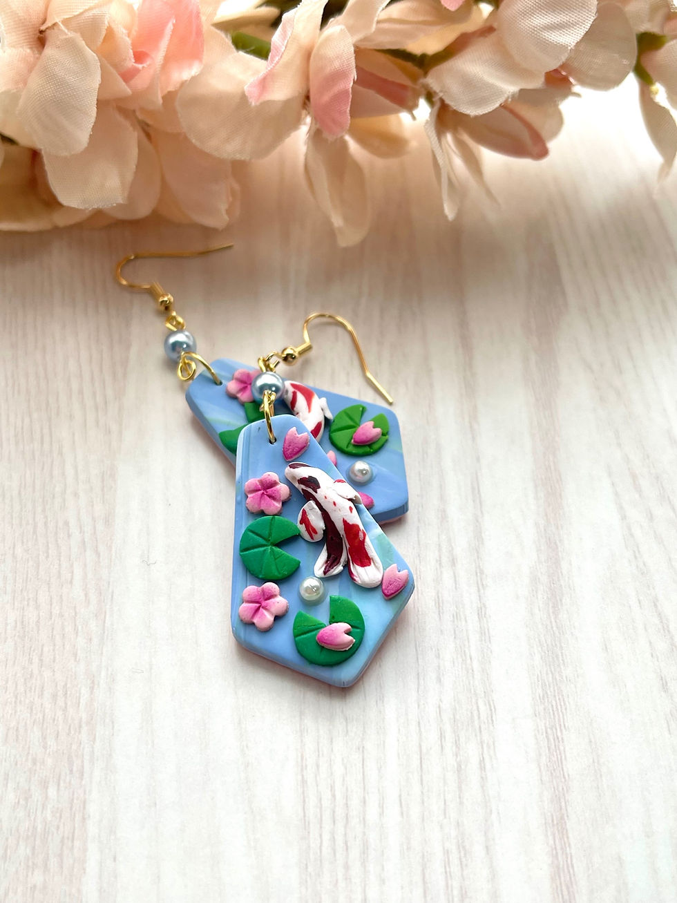Thumbnail: Koi pond earrings 