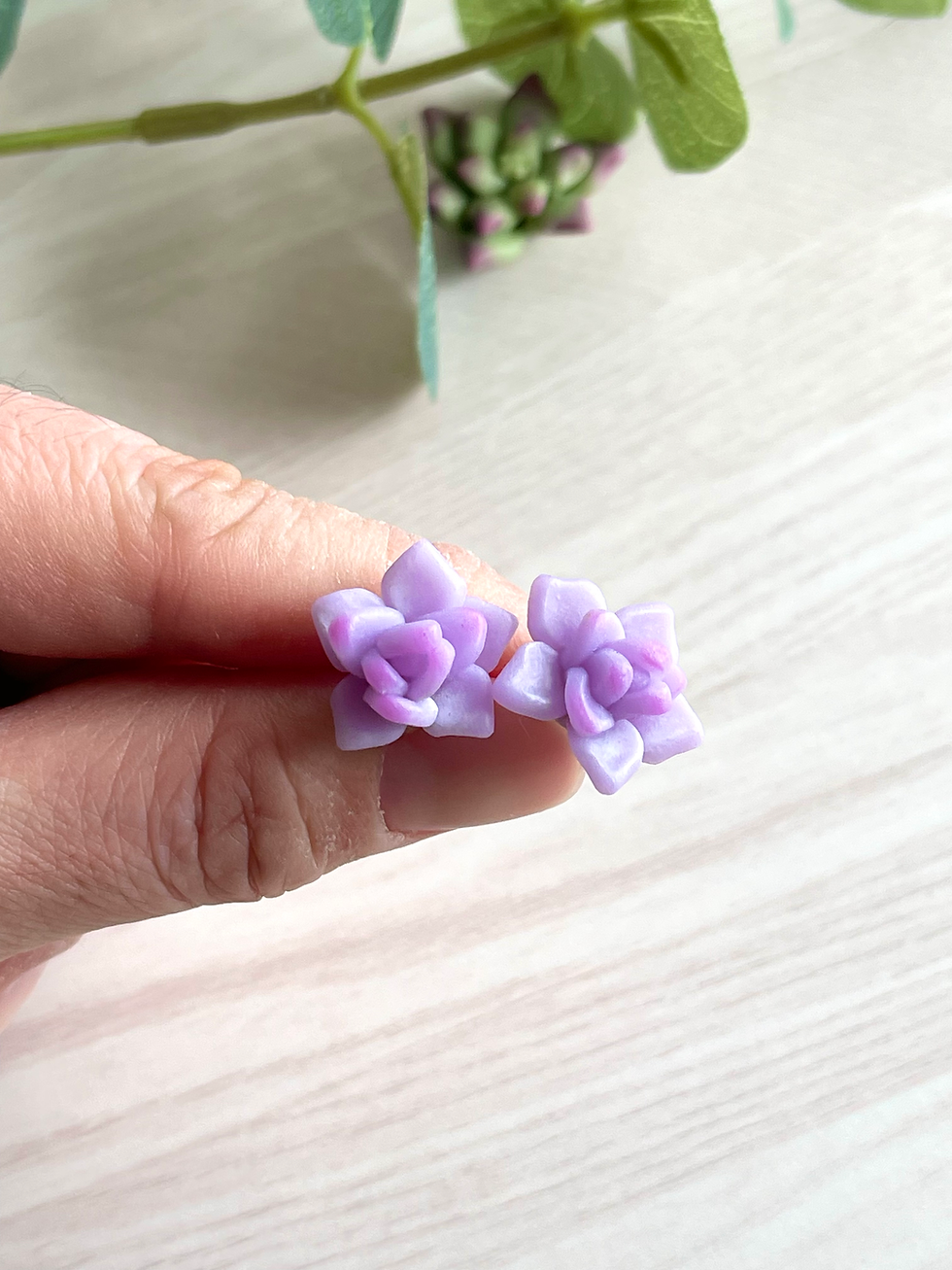 Thumbnail: Purple succulent studs 
