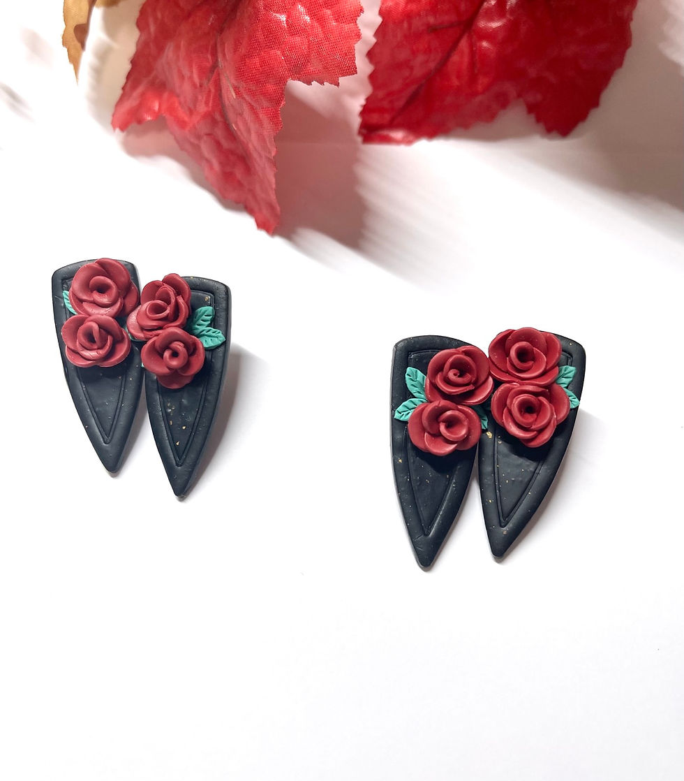 Rose dagger studs