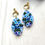 Thumbnail: Blue hydrangea earrings 