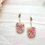 Thumbnail: Delicate cherry blossom dangle earrings 