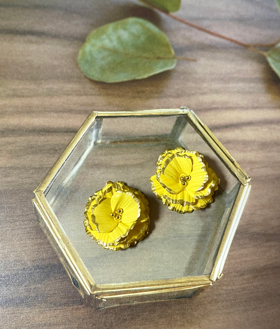 Thumbnail: Full flower ear studs 