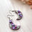Thumbnail: Floral moon earrings 