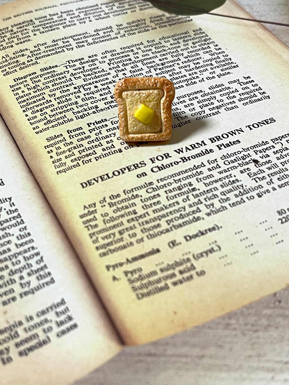 Thumbnail: Mini butter toast charm/ pin