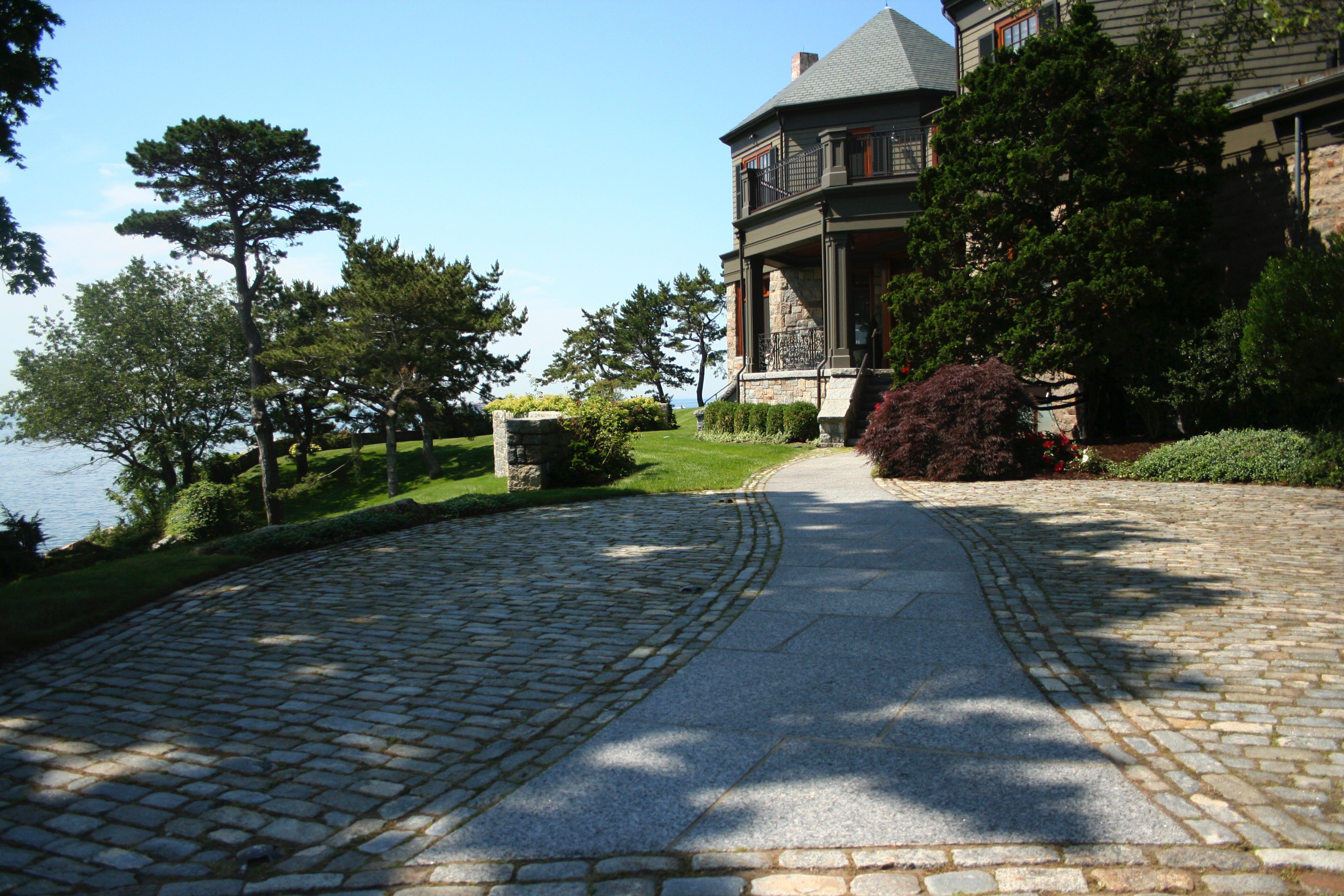Curved Granite Walkway