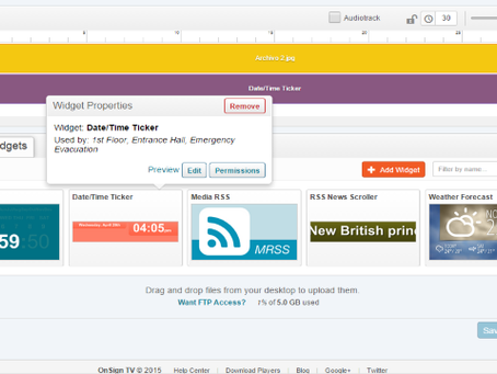 New Feature: Reusable Digital Signage Widgets