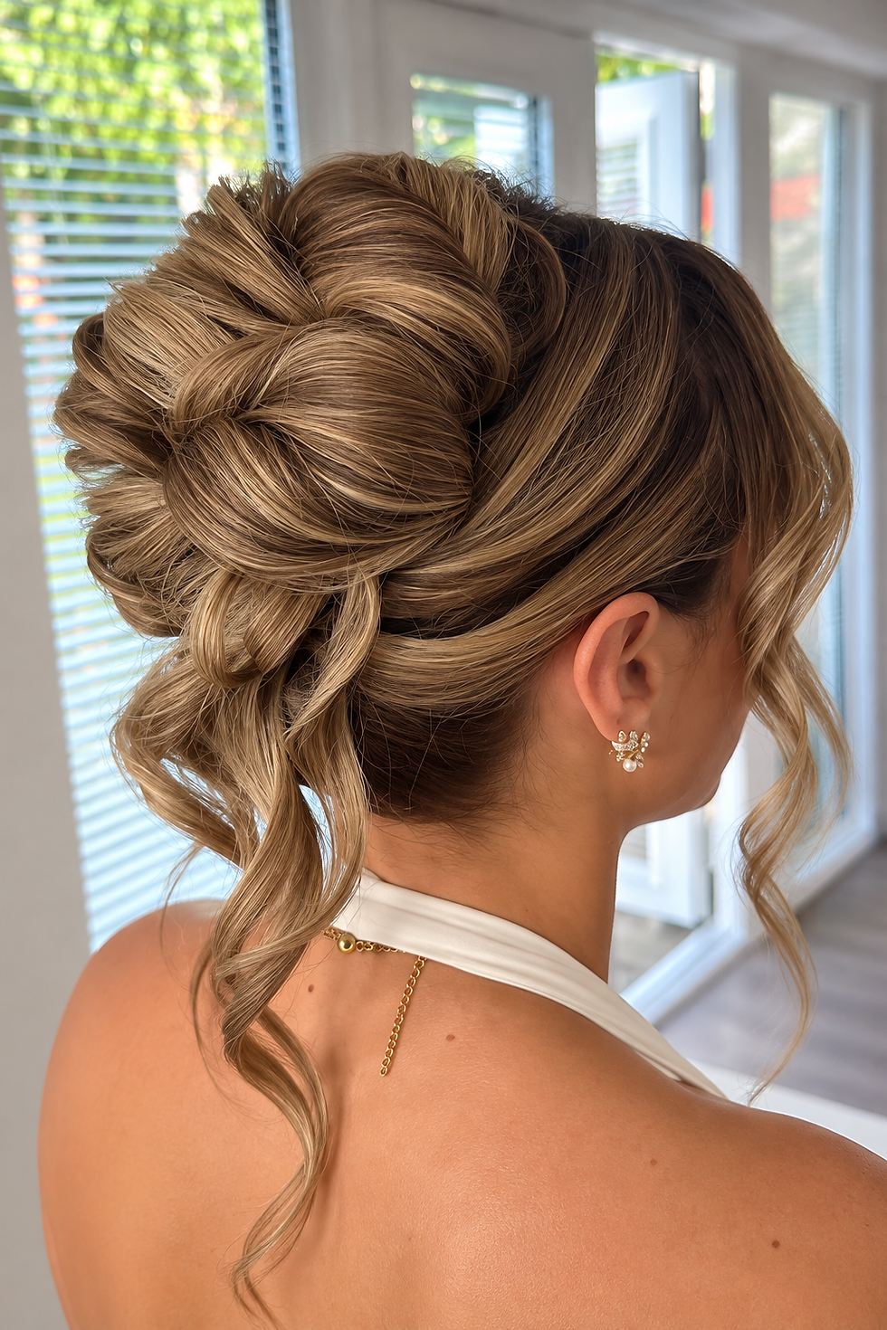 Elegant Bridal Chignon by the Window.png