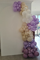 organic garland, purple organic garland, chiara wall