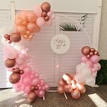 3/4 organic balloon circle arch