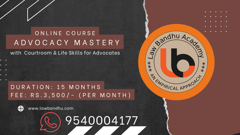 Advocacy Mastery Course