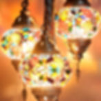 Thumbnail: 3 globe colorful turkish mosaic lamp