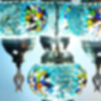 4 globe turkish ceiling lamp