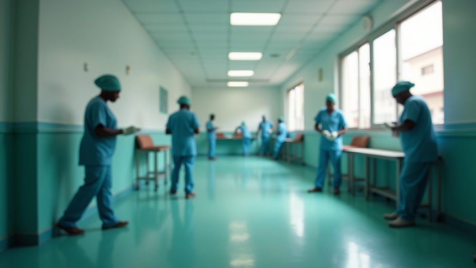 Vue rapprochée d'une salle de formation en soins infirmiers en Afrique