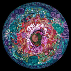 Portal  Acrylic on panel 18' circumference $1200 sold