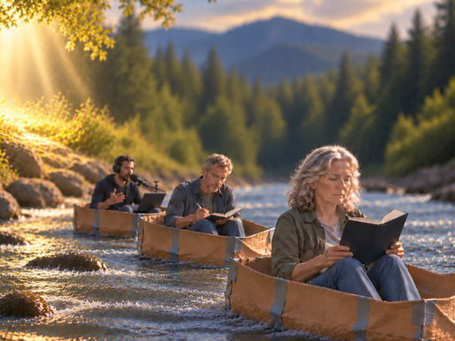 Traveling in Cardboard Boats