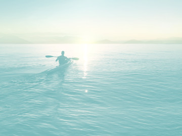 Kayak into the sunset!