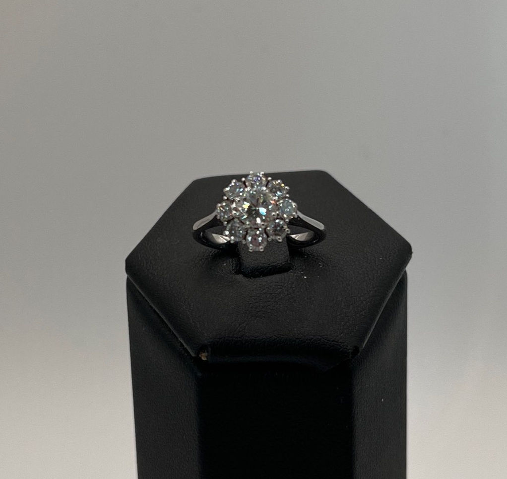 Anello oro bianco 18k con Diamanti