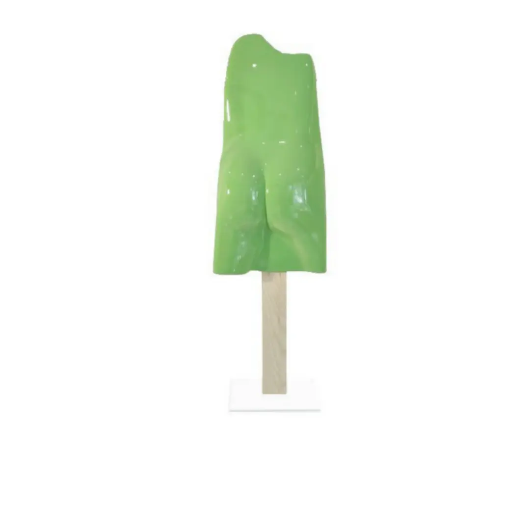Sculpture glace Esculmaux 105, œuvre pop contemporaine résine signée Arson