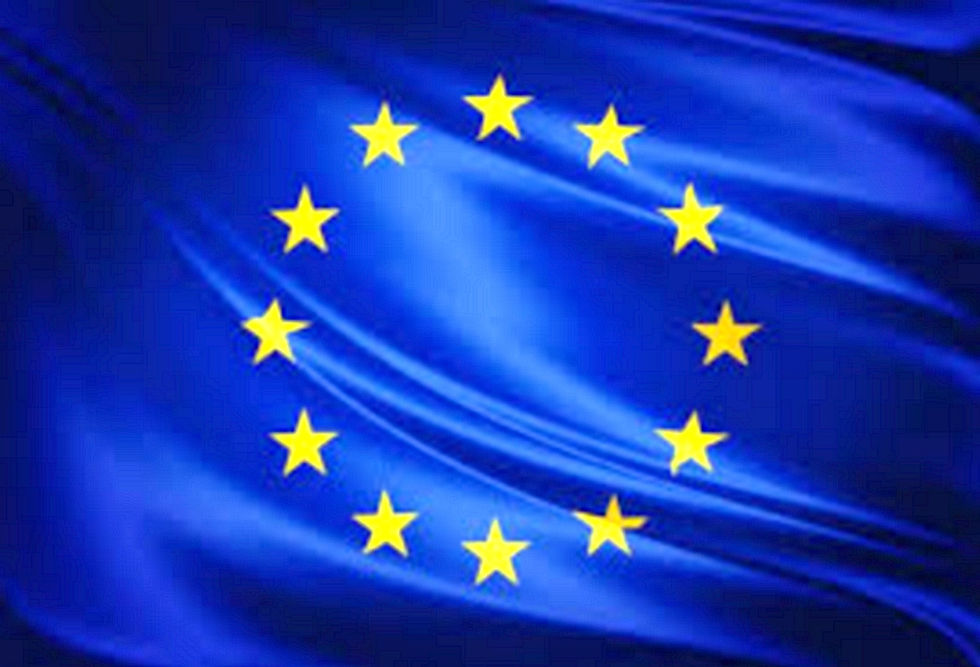 Drapeau de l'Union Européenne bastion liberticide