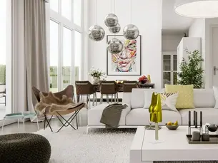 sculpture contemporaine pop décoration salon Arson