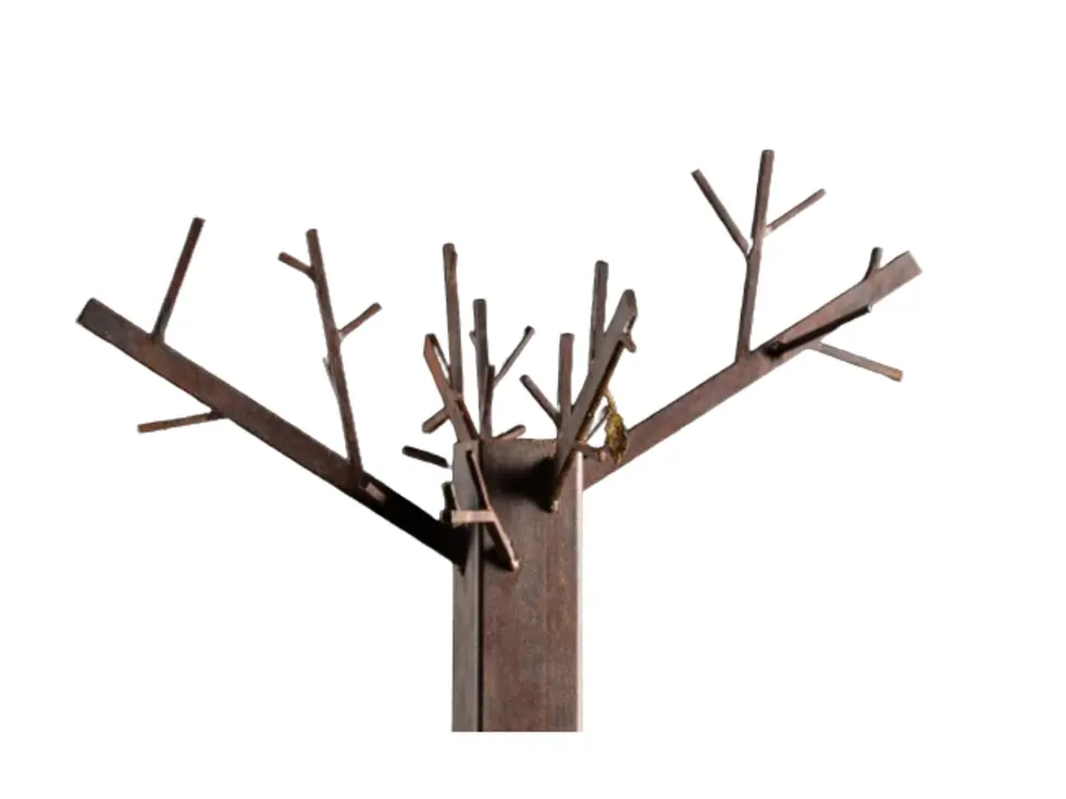 Arbre nu en métal, sculpture contemporaine minimaliste, Arson