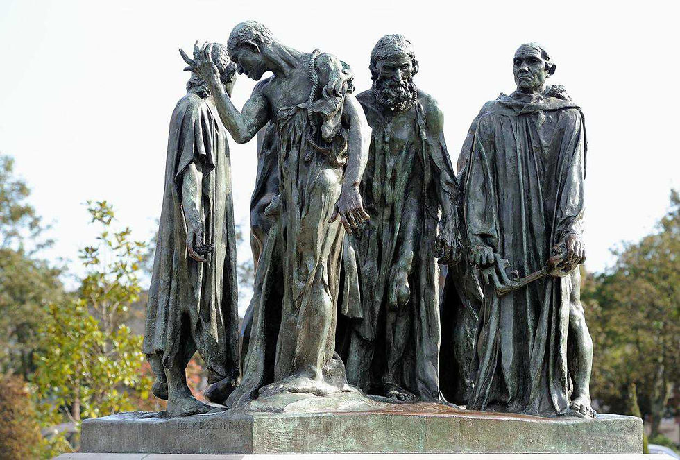 Les Bourgeois de Calais, sculpture monumentale d'Auguste Rodin