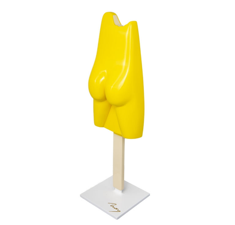 sculpture art pop contemporaine résine en forme d'Esculmau par Arson sculpteur