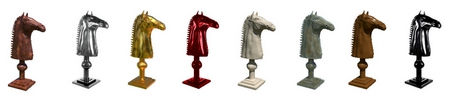 Sculpture de pièce d'échecs, le cavalier est une pièce maîtresse dans le jeu d'échecs.
