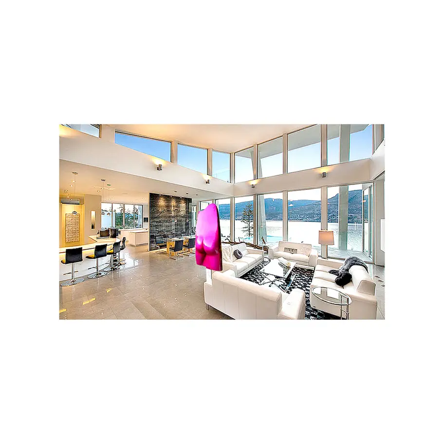 Sculpture contemporaine glace monumentale en résine décoration intérieure tendance