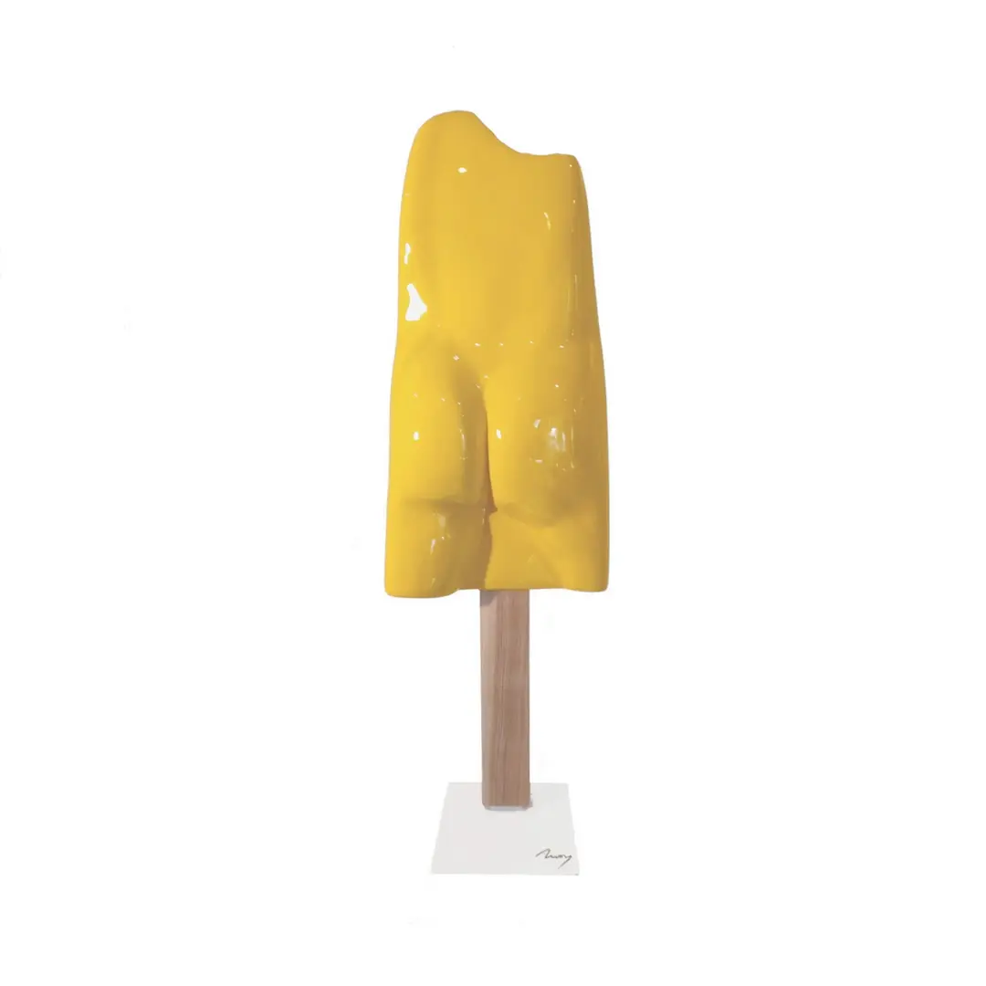 Sculpture Esculmaux 105 en résine, forme iconique de la série contemporaine