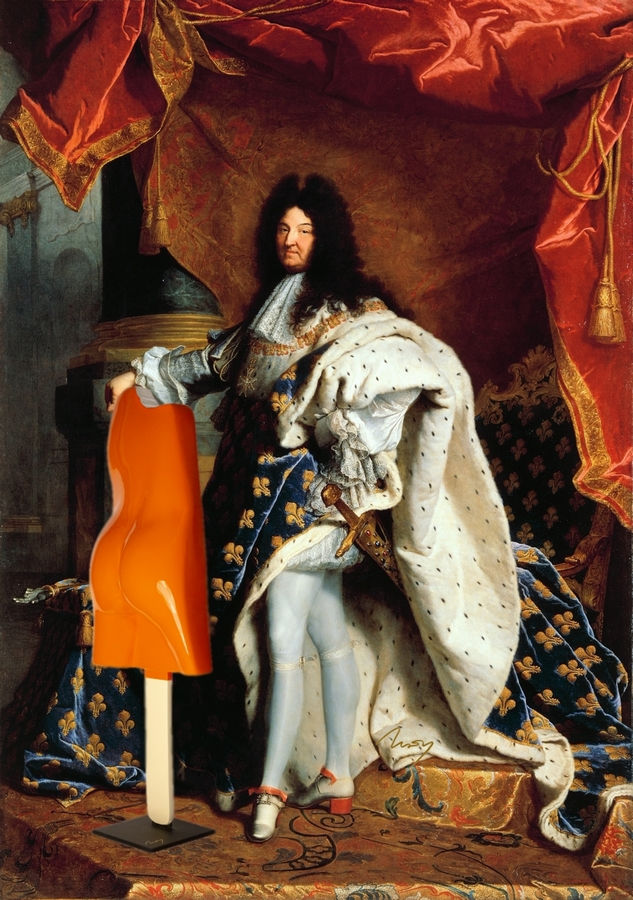 Sculpture pop orange "Esculmau"