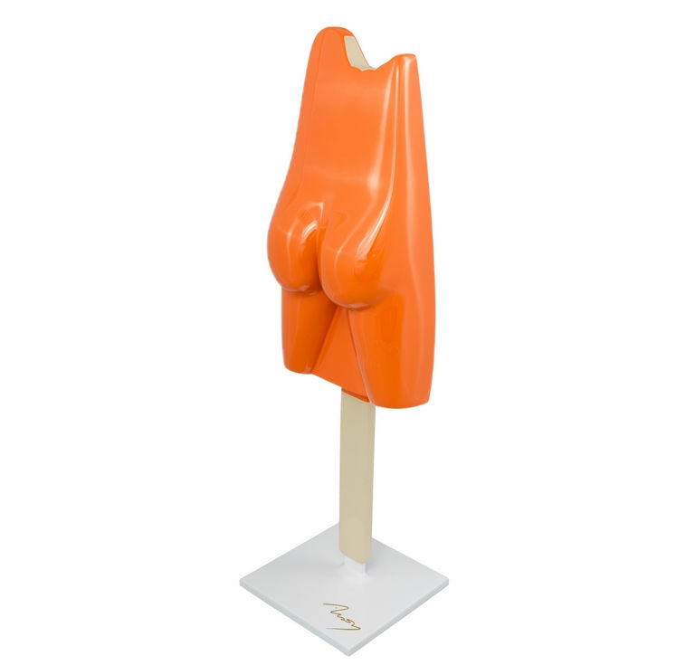 Sculpture pop contemporaine en résine, forme esquimau stylisée – Arson