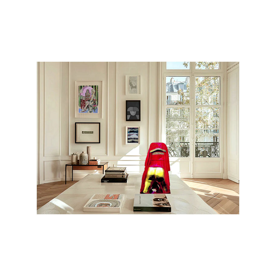 sculpture contemporaine engagée en plâtre — liberté des femmes