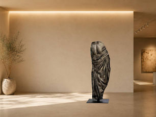 Offrir sculpture contemporaine murale encadrée doré intérieur déco élégant Cadeau Arson sculpteur contemporain français