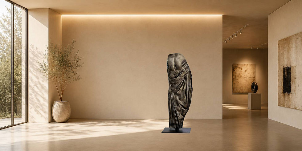 Offrir sculpture contemporaine murale encadrée doré intérieur déco élégant Cadeau Arson sculpteur contemporain français