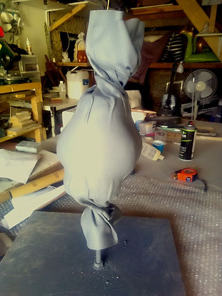 A buttock candy sculpture being developed