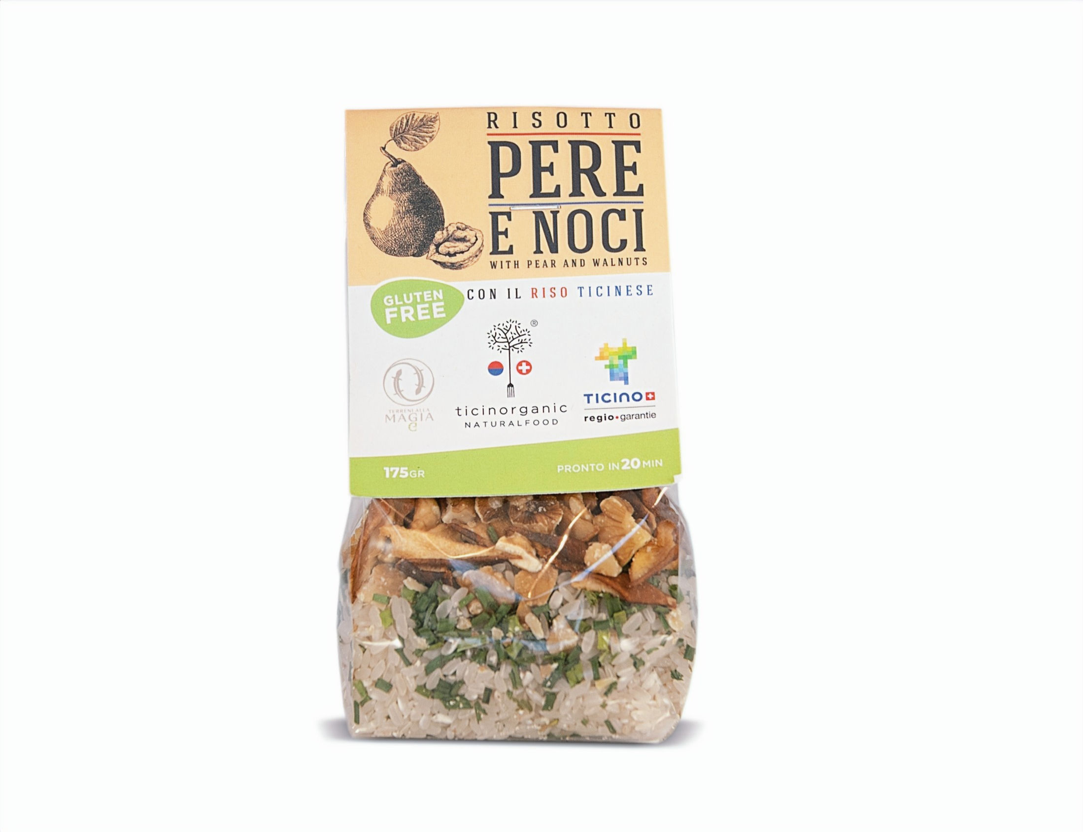 Risotto Ticinese con Pere e Noci.