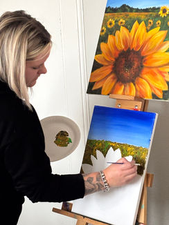 Sunflowers at Art Riot Studio